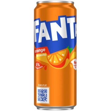 Fanta Orange soft drink, can, 0.33l (DEP) 450-2783