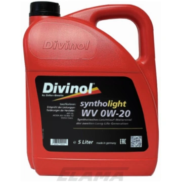 Eļļa 0W20 Divinol Syntholight WV 0W-20 5L