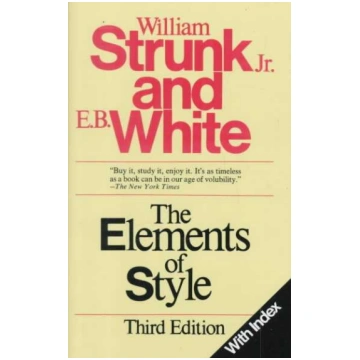 Elements of Style 3rd ed., With Index