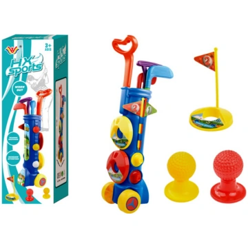Golfs, mini golfa komplekts + statīvs uz riteņiem 