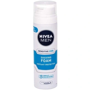 Skūšanās putas Nivea Sensitive Cool, 200 ml