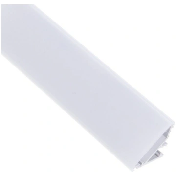 Anodēts aluminija profils LED lentei ar baltu vāci