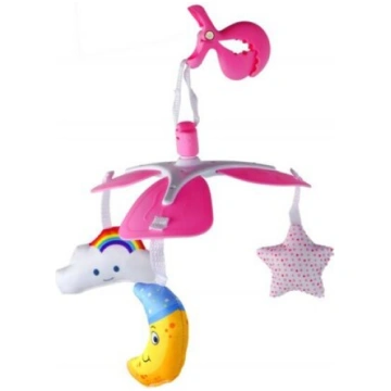 Bērnu gultiņas karuselis Sky Clip Lean Toys, rozā