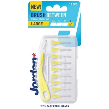 Starpzobu birstes Jordan Brush Between, 10 gab