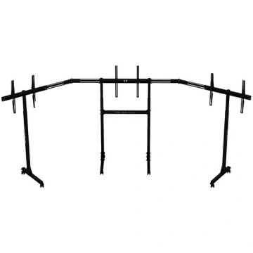 Free standing triple monitor stand
