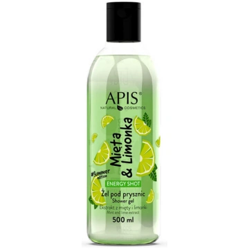Dušas želeja Apis Energy Shot Lime & Mint, 500ml