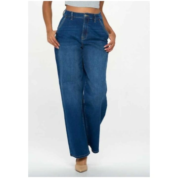 Skater Wide Leg Jean - Dark Wash