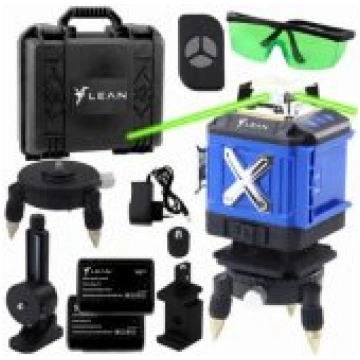 LEAN 4D Laser Level Plane 16 Lines Case 2 Batterie