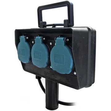 Pagarinātājs Electraline, 3 x 1 mm², 5 m, IP44, 3 