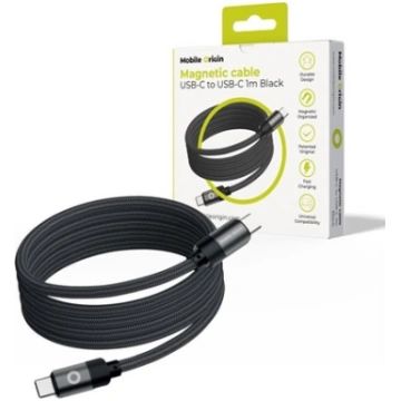 Mobile Origin Magnetic Cable USB-C to USB-C black 