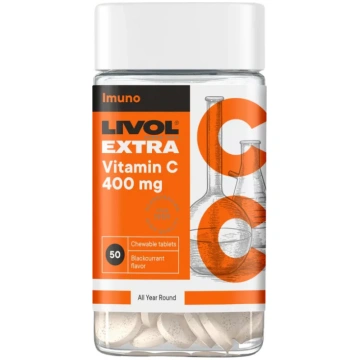 Livol Extra C 400 mg – Košļājamais C vitamīns imun
