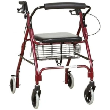 Rollator ar 4 riteņiem, salokāms staigulītis pieau