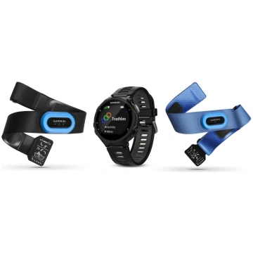 Garmin Forerunner 735XT melns/pelēks ar HRM-Tri un