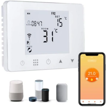 Cronotermostato digitale wi-fi da parete o per cas