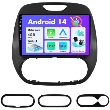 Android 14 IPS Auto Radio piemērots Renault Kaptur