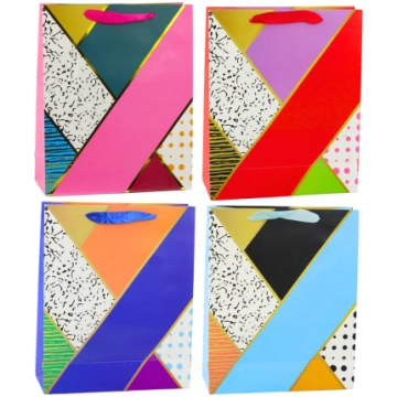 Paper Gift Bag Geometric Patterns 32 x 26 x 12 cm