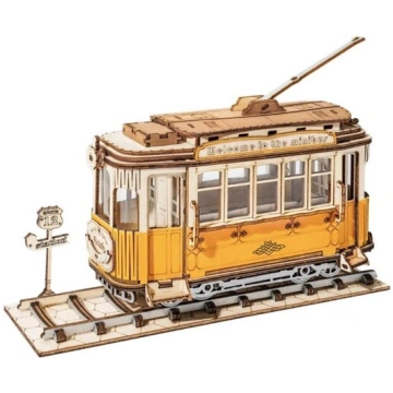 3D koka puzle, Tramvajs, 100 gab, robotime, TG506