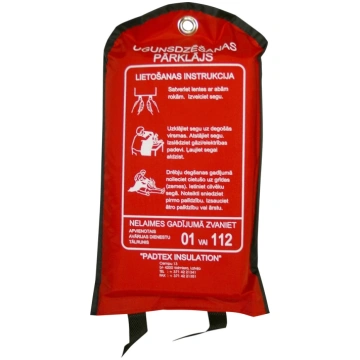 FN SERVISS Ugunsdrošības sega, 120 cm, alumīnija