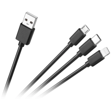 CABLETECH 3in1 connecting cable USB A - micro - C