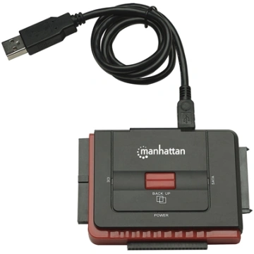 Manhattan USB-A to SATA/IDE Adapter Cable, 3-in-1 