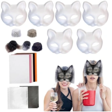 Generisch Animal Masque Making Kit, Cat Masque Mak