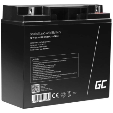 Green Cell Akumulators AGM54, 22 Ah, 12 V, bez apk