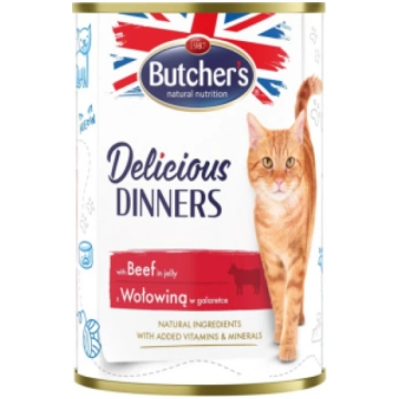 BUTCHER"S Delicious Dinners Pieces of beef in jell