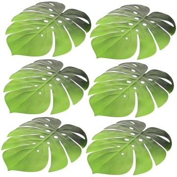 Pack of 6 Monstera Leaf Table Mats Made of EVA Non
