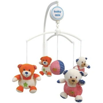 Karuselis uz gultas ar rotaļu lācīšiem Baby Mix