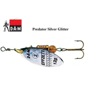 Rotējošais māneklis DAM Effzett predator silver gl