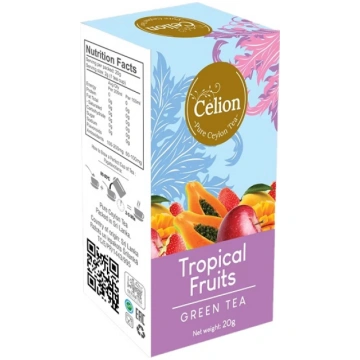 Ceilonas zaļā tēja “Tropiskie augļi” 20gr