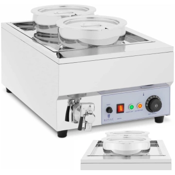 Bain marie elektriskais sildītājs šokolādes fondī 