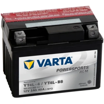 113 x 70 x 85 - + Akumulators VARTA AGM 12V 3Ah, Y