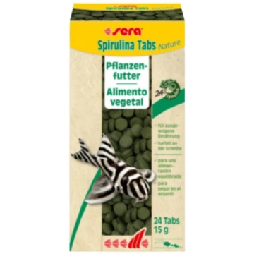 Barība zivīm : Sera Spirulina Tabs, 24 tab