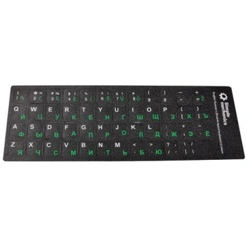 Usams STICKER KEYBOARD BLCK LT/RU LETTERS 15172246