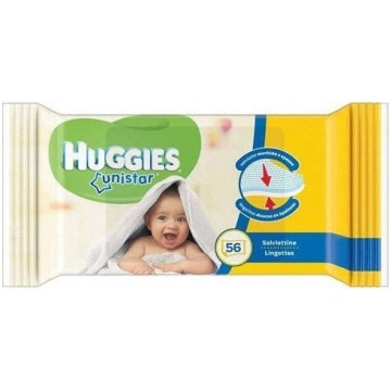 Huggies HUGGIES Unistar Chusteczki nawilzane 56szt