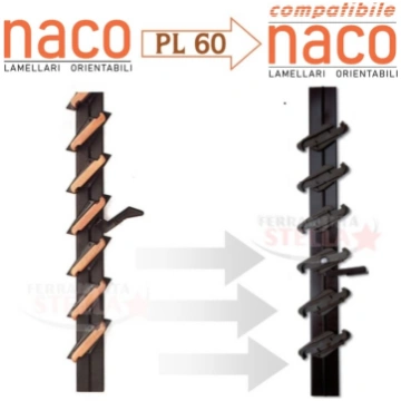 Comando orientabile 25 lamelle compatibile naco pe