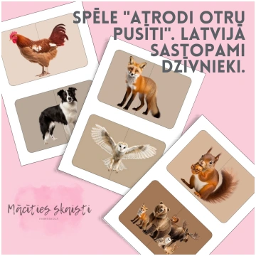 SPĒLE "ATRODI OTRU PUSĪTI". LATVIJĀ SASTOPAMI DZĪV