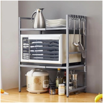 Expandable Microwave Oven Rack, Telescopic Kitchen