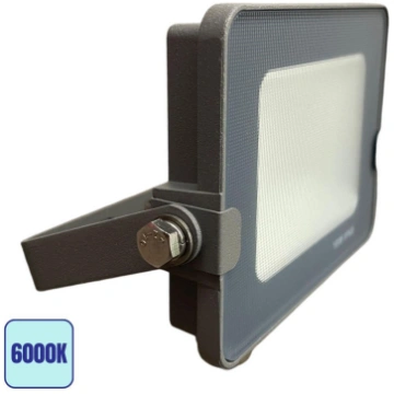 Faro LED Grigio Slim 10W IP65 Esterno - Luce Fredd