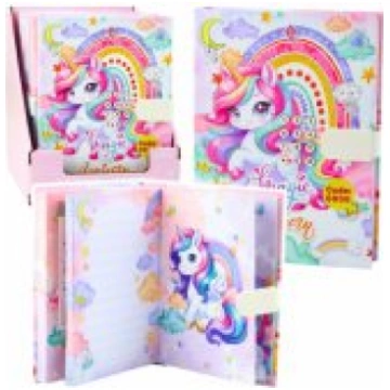 LEAN Toys Cute Diary Notebook Code Unicorn Melodie