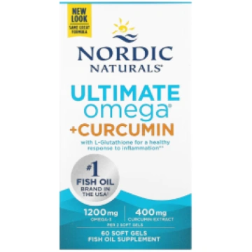 Ultimate Omega + Curcumin Nordic Naturals 60 softg