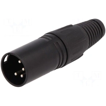 Plug | XLR | male | PIN: 4 | straight | for cable 