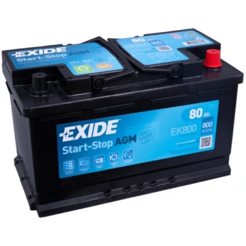 Akumulators EXIDE START-STOP AGM EK800 12V 80Ah 80