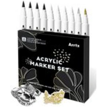 Acrylic Marker Pens ARRTX, 4 Colours, 10pcs