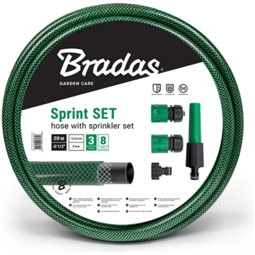 Laistīšanas šļūtene Bradas Sprint, 20 m
