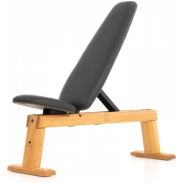 NOHRD Weight Bench Oak - Genuine Leather