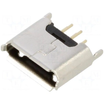 Connector: USB B micro | socket | THT | PIN: 5 | s
