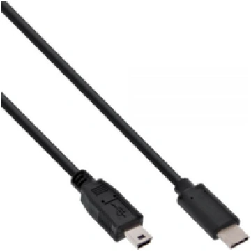 InLine USB C - Mini USB (M/M) Black 0.5m (35756) (