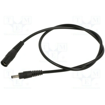 Cable; 1x0.5mm2; DC 3,5/1,3 plug,DC 5,5/2,1 socket